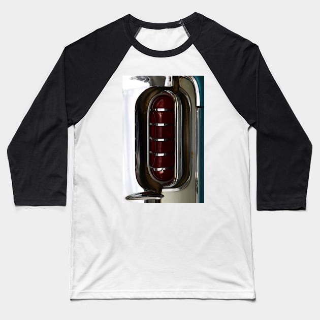 Classic Car Taillight Baseball T-Shirt by Beate Gube